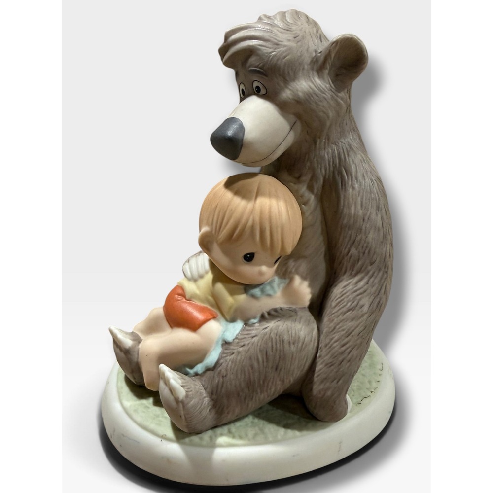 Precious Moments Disney Jungle Book Baloo Mowgli Figurine 740006 2007